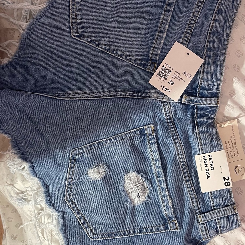 Women Jean shorts ripped brand new